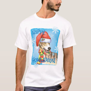Glücklicher Howliday Windhund T-Shirt