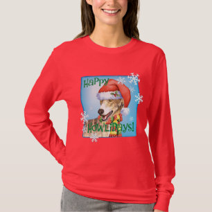 Glücklicher Howliday Windhund T-Shirt