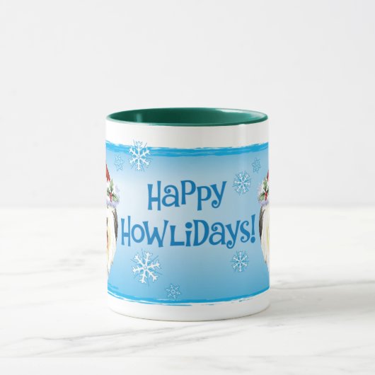 Glücklicher Howlidays alter englischer Schäferhund Tasse (Zentrum)