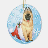 Glücklicher Howlidays Belgier Tervuren Keramikornament (Links)