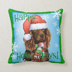 Glücklicher Howlidays Boykin Spaniel Kissen