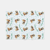 Glücklicher Howlidays Chinese Shar-Pei Fleecedecke (Vorderseite (Horizontal))