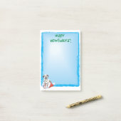 Glücklicher Howlidays Dalmatiner Post-it Klebezettel (Auf Schreibtisch)