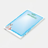 Glücklicher Howlidays Dalmatiner Post-it Klebezettel (angewinkelt)