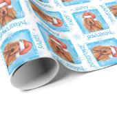 Glücklicher Howlidays Irischer Setter Geschenkpapier (Rolleneckpunkt)