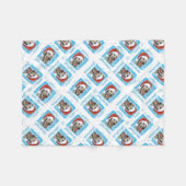 Glücklicher Howlidays irischer Wolfhound Fleecedecke (Vorderseite (Horizontal))