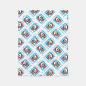 Glücklicher Howlidays irischer Wolfhound Fleecedecke (Vorderseite)