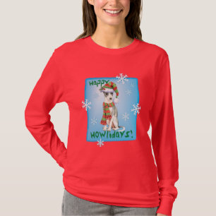 Glücklicher Howlidays italienischer Windhund T-Shirt