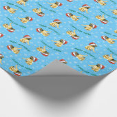 Glücklicher Howlidays Mastiff Geschenkpapier (Ecke)