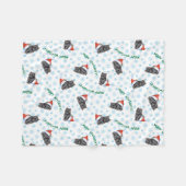 Glücklicher Howlidays Schipperke Fleecedecke (Vorderseite (Horizontal))
