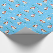 Glücklicher Howlidays Shih Tzu Geschenkpapier (Ecke)