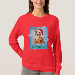 Glücklicher Howlidays Staffordshire Bullterrier T-Shirt