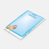 Glücklicher Howlidays Steinhaufen Terrier Post-it Klebezettel (angewinkelt)