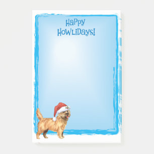 Glücklicher Howlidays Steinhaufen Terrier Post-it Klebezettel