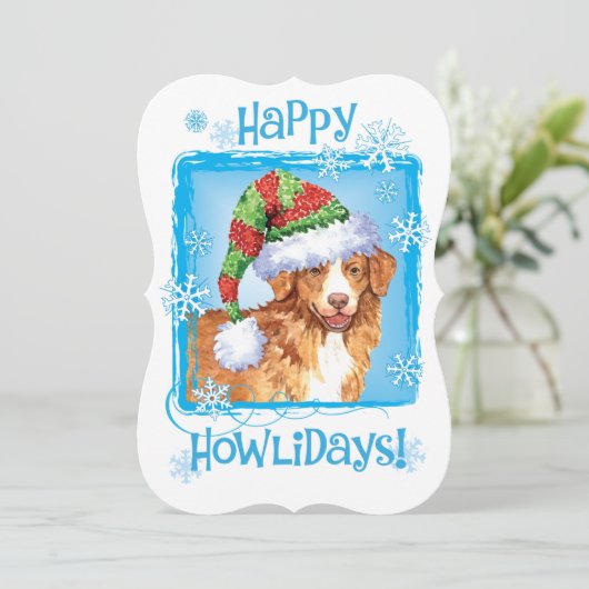 Glücklicher Howlidays Toller Feiertagskarte (Stehend Vorderseite)