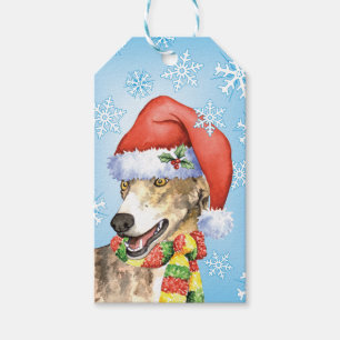 Glücklicher Howlidays Windhund Geschenkanhänger