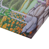 Glücklicher Hühnergarten Schneidebrett (Ecke)