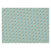 Glücklicher Hund, der ein Eis isst Tischdecke (Vorderseite (Horizontal))