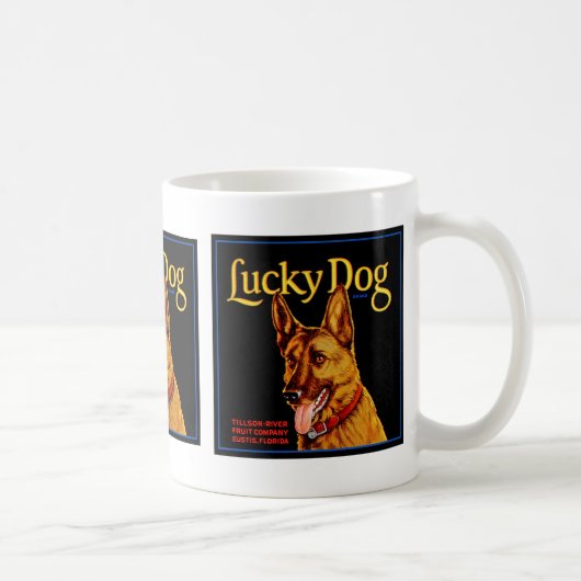 Glücklicher Hund Kaffeetasse (Rechts)