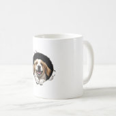 Glücklicher Hund   Kaffeetasse (VorderseiteRechts)