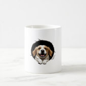 Glücklicher Hund   Kaffeetasse (Mittel)