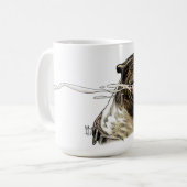 Glücklicher Hund Kaffeetasse (Vorderseite Links)