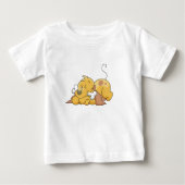 Glücklicher Hund mit Knochen-T-Shirts und Baby T-shirt (Vorderseite)
