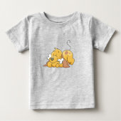 Glücklicher Hund mit Knochen-T-Shirts und Baby T-shirt (Vorderseite)