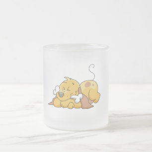 Glücklicher Hund Mit Knochen T-Shirts und Geschenk Mattglastasse