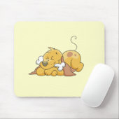 Glücklicher Hund mit Knochen-T-Shirts und Geschenk Mousepad (Mit Mouse)