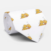 Glücklicher Hund mit Knochen-T-Shirts und Krawatte (Gerollt)