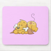 Glücklicher Hund mit Knochen-T-Shirts und Mousepad (Vorne)