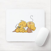 Glücklicher Hund mit Knochen-T-Shirts und Mousepad (Mit Mouse)