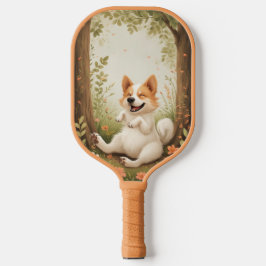 Glücklicher Hund  Pickleball Schläger