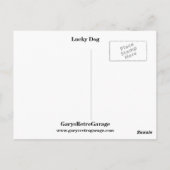 Glücklicher Hund Postkarte (Rückseite)
