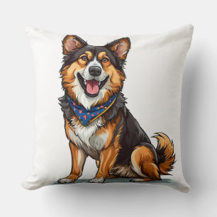 Glücklicher Hund Süßer Haustierliebhaber Geschenk  Kissen