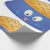 Glücklicher Hunde-Futterteller Geschenkpapier