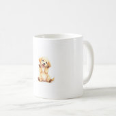 Glücklicher Hundekaffee Glückseligkeit Kaffeetasse (VorderseiteRechts)