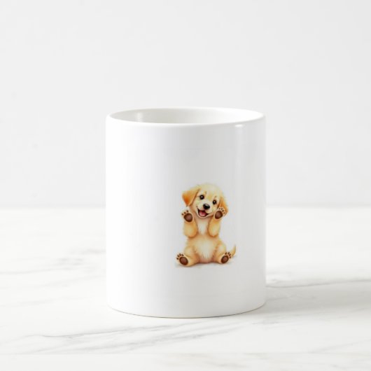 Glücklicher Hundekaffee Glückseligkeit Kaffeetasse (Mittel)
