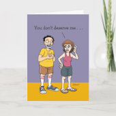 Glücklicher Husband-Jubiläumskarten-Spaß Karte (Vorderseite)