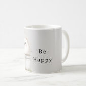 Glücklicher Igel in Eimer mit Gänseblümchen Kaffeetasse (VorderseiteRechts)