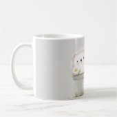 Glücklicher Igel in Eimer mit Gänseblümchen Kaffeetasse (Links)