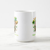 Glücklicher Igel Regenbogen Freude Kaffeetasse (Mittel)