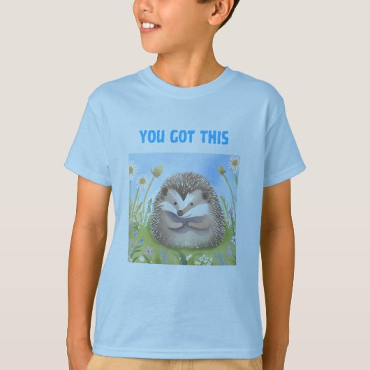 Glücklicher Igel T-Shirt (Vorderseite)