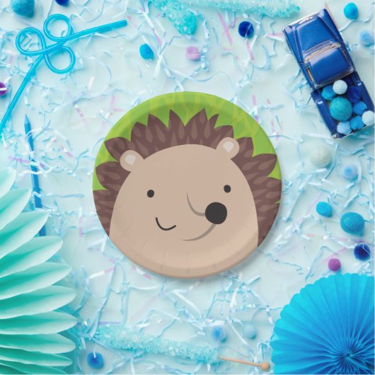 Glücklicher Igel - Waldfreunde Pappteller (Party)