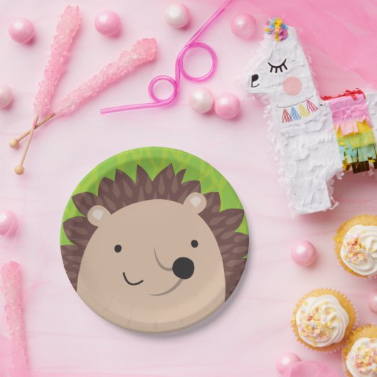 Glücklicher Igel - Waldfreunde Pappteller (Party)