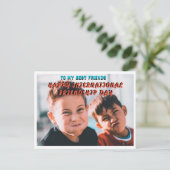 GLÜCKLICHER INTERNATIONALER FREUNDSCHAFTSTAG POSTKARTE (Stehend Vorderseite)