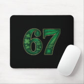 Glücklicher irischer lustiger 67 sechs sieben Meme Mousepad (Mit Mouse)