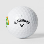 Glücklicher Irischer Regenbogen Golfball (Logo)