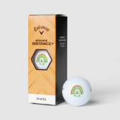 Glücklicher Irischer Regenbogen Golfball (Verpackungen)